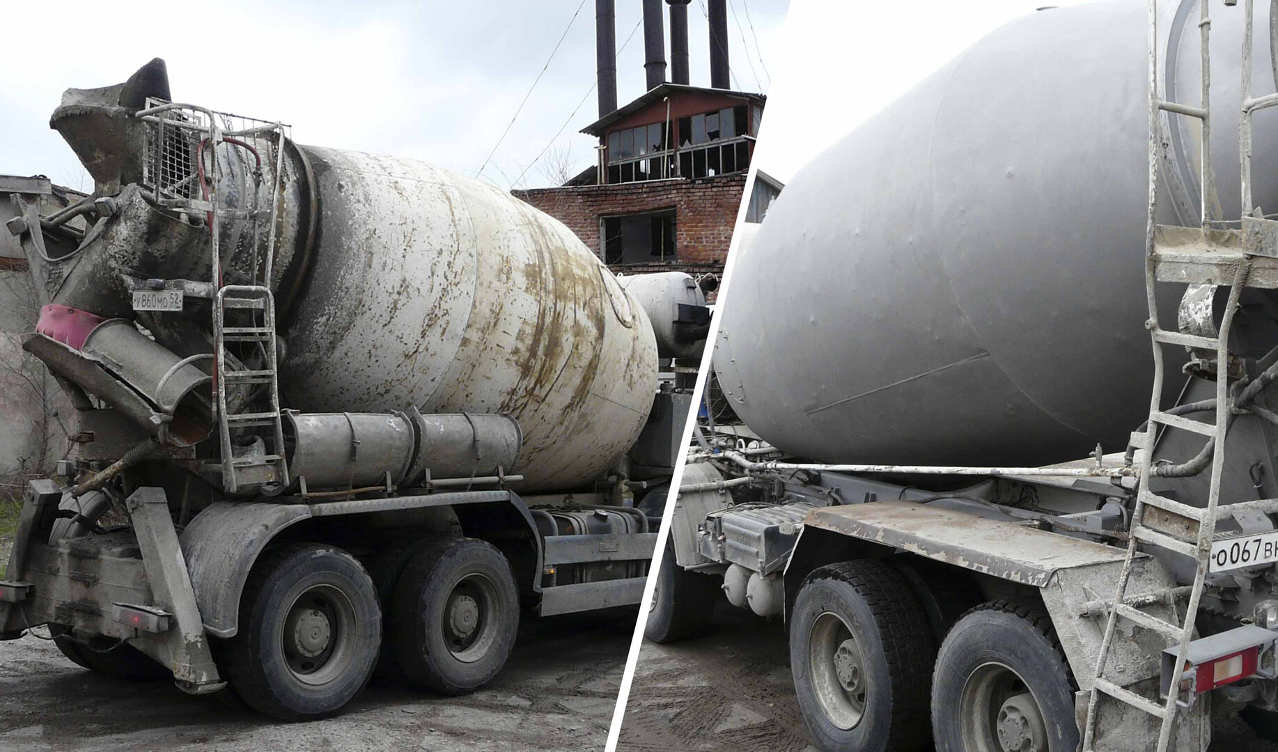 пескоструйная очистка миксера бетоновоза