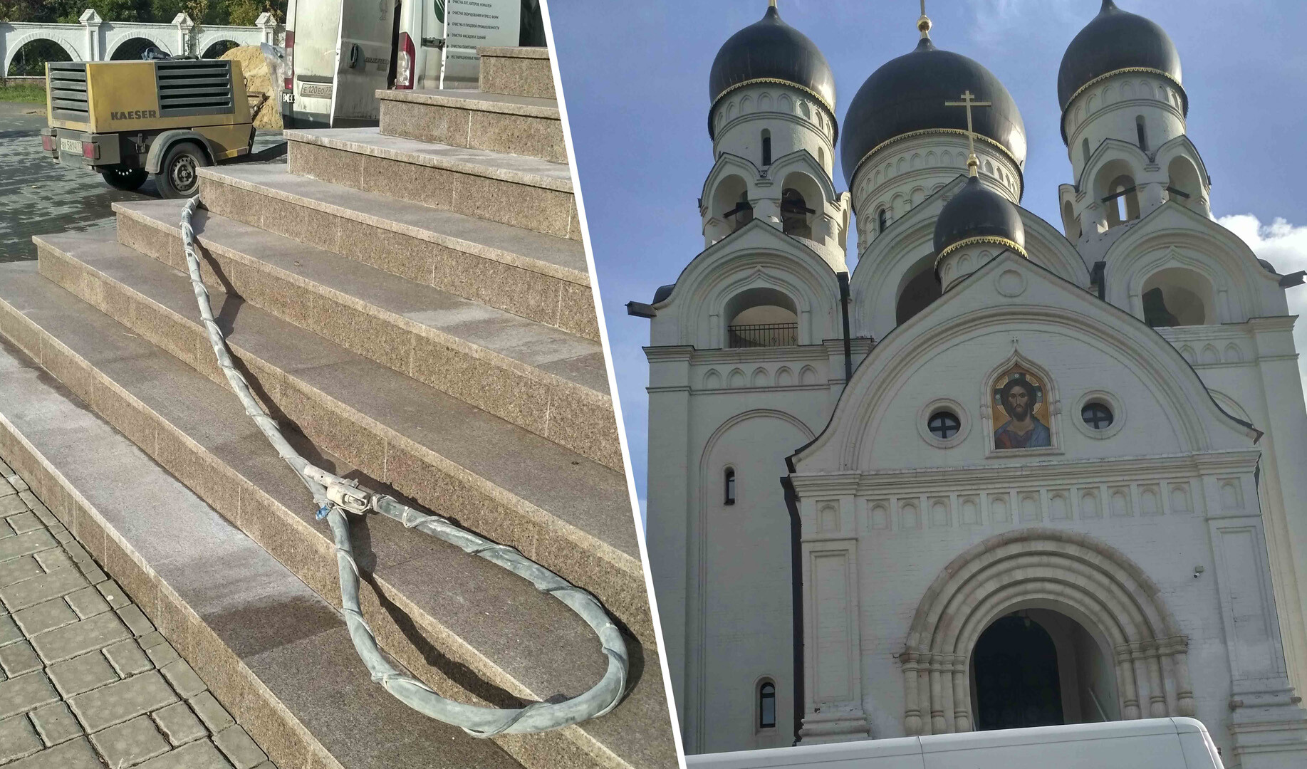 пескоструйная обработка гранита и фасада