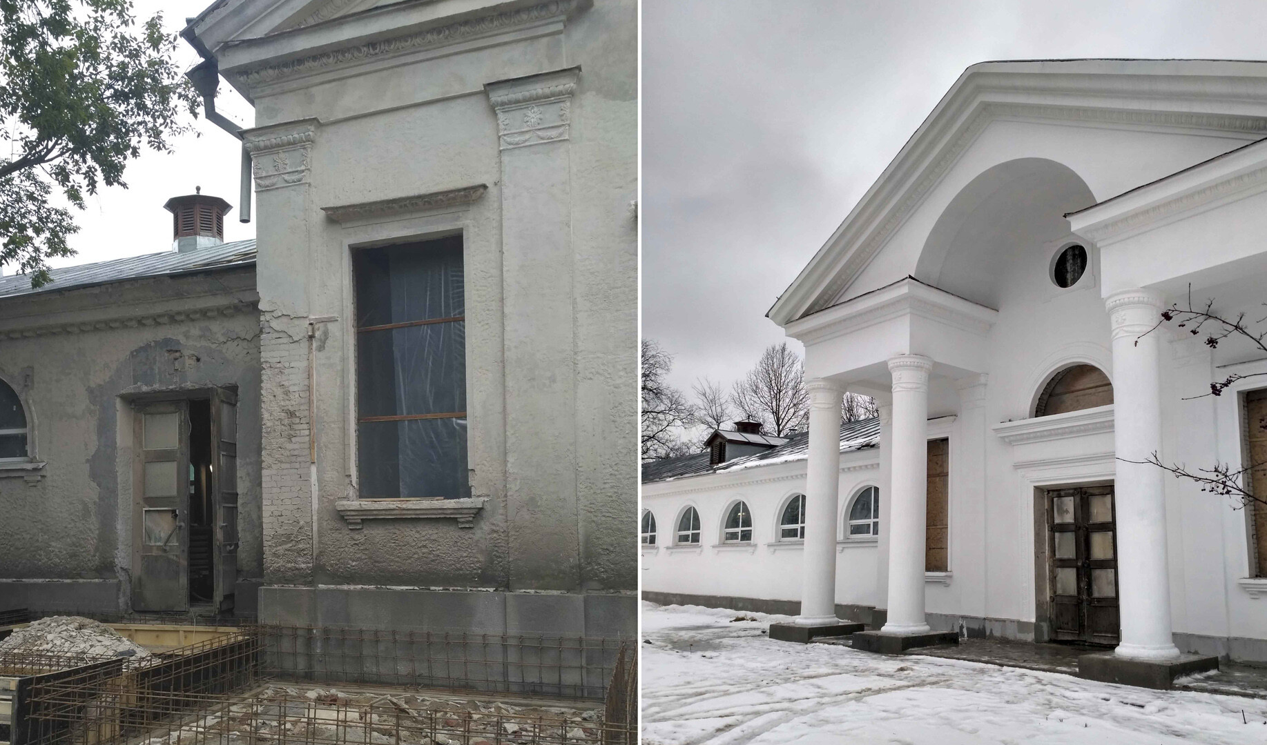 пескоструйная очистка фасада здания